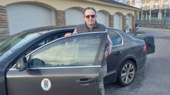 Antonio Jos� �lvarez P�rez, taxista de Ribadeo que vende su licencia por jubilaci�n