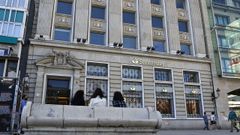 Edificio del Banco Santander en el centro de A Coru�a