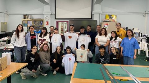 En la imagen, el taller destinado a alumnado de Aspanaes