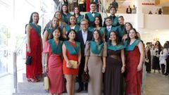 Los graduados en Relaci�ns Laborais e Recursos Humanos, en el Auditorio de Ferrol