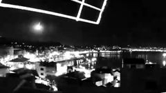 Captura del paso del objeto por el cielo de O Morrazo, captado desde Cangas