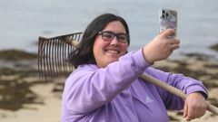 María Fontán, Mariscadora 2.0, nunha imaxe recente