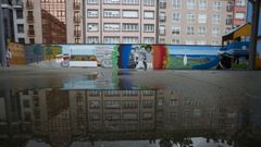 Per�metro interior del colegio Fogar de Carballo