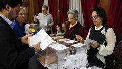 Recuento del voto emigrante en Ourense en las elecciones generales del 2015