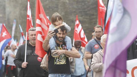 Manifestaci�n del Primero de Mayo en Lugo.