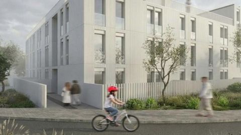 Infograf�a del proyecto para construir 26 viviendas de promoci�n p�blica en Teo