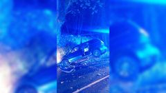 El veh�culo se sali� de la carretera de Ombreiro y qued� sobre la cuneta