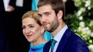 La infanta Cristina junto a su hijo Juan en la boda de Teodora de Grecia