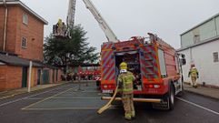 Los bomberos de Monforte, en una imagen de archivo, no tuvieron que intervenir