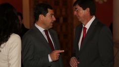 Juanma Moreno (PP) y Juan Mar�n (C's), en una imagen de archivo