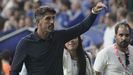 El entrenador del Real Oviedo, el serbio Veljko Paunovic, momentos antes del partido de LaLiga que enfrenta al Real Oviedo y al Real Madrid este domingo en el estadio Carlos Tartiere