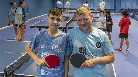 Sasha Malov y su padre y tambi�n entrenador, Valeri Malov