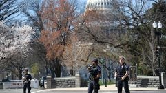 Un herido durante un tiroteo en el Capitolio