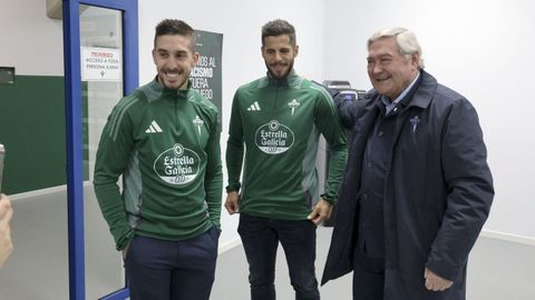 Héber Pena, Emanuel Insúa y Manuel Ansede en su presentación oficial.