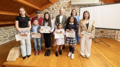 Galardoados no certame, na recollida de premios este s�bado 