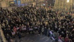 Miles de lucenses se echaron a la calle para recordar a Cristina Cabo, la mujer asesinada en Lugo