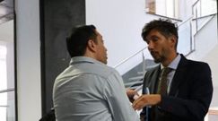 El acusado, con su abogado Luis Manuel Salgado Carvajales