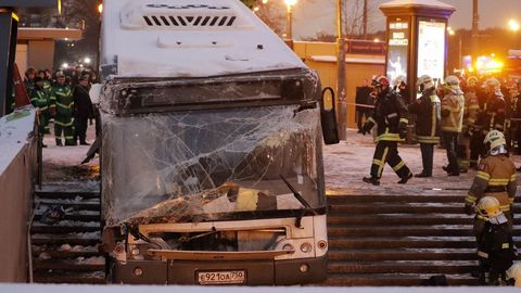 Atropello masivo en una acera de Mosc�
