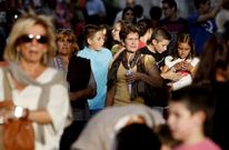 Las calles de Lal�n se llenan siempre de gent�o en la semana grande de As Dores.