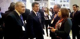 Caridad Gonz�lez y Feijoo durante la inauguraci�n de Fitur.