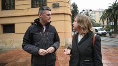 Rafael Palacios y Ana Taboda en la calle General Yage.
