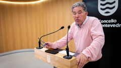 El alcalde de Pontevedra, Miguel Anxo Fern�ndez Lores (BNG), este lunes en el Concello