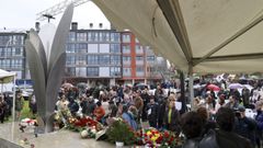BNG y FeC rechazan la ubicaci�n del �skate park� en el parque Ant�n Varela por estar ubicado en el mismo el monumento a las v�ctimas del Franquismo (en la imagen, el d�a de su inauguraci�n)