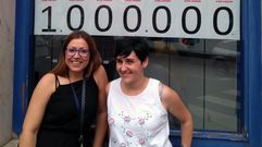 Trabajadoras de la administraci�n de Piedras Blancas que reparti� un mill�n de euros con el Euromill�n.Trabajadoras de la administraci�n de Piedras Blancas que reparti� un mill�n de euros con el Euromill�n 