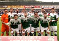 El �ltimo once inicial racinguista de la temporada, el que jug� el s�bado en el campo de f�tbol del Alcoraz, en Huesca. 
