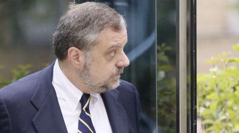 Gustavo de Arístegui a su salida de la Audiencia Nacional