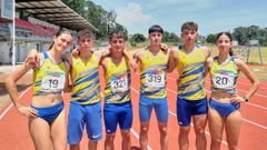Sof�a Paz, Lucas V�zquez, Eloi V�zquez, Hugo Sampedro, Fabi�n Vidal y Lorena Saborido, en O Pereiro de Aguiar.