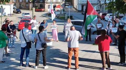 Imagen de archivo de una concentración por Palestina en la Costa da Morte