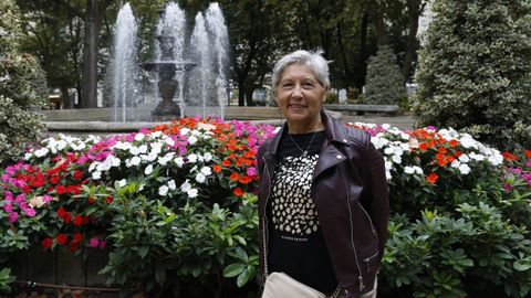 Maribel Mangana en el parque de San L�zaro