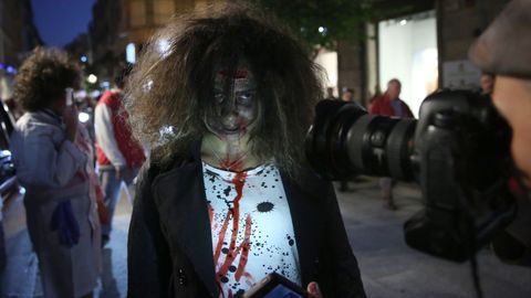 Desfile de zombies en Ourense, en una imagen de archivo.