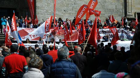 Dia del Trabajo. Manifestacin por el 1 de Mayo en Santiago