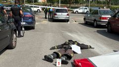 La formaci�n de la Polic�a Local incluy� un simulacro de operativo en la calle Dolores Trabado, donde se recre� un escenario real de accidente de tr�fico