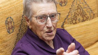 Carmen Souto, en una imagen tomada en marzo de este a�o, mes en el que cumpli� los cien a�os 