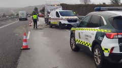 El accidente ocurri� en la A-8, a su paso por Guitiriz, el pasado mes de enero