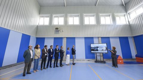 Visita de Alfonso Rueda a la ampliaci�n del IES Aquis Celenis de Caldas de Reis 