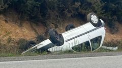 Salida de v�a en la variante de Foz