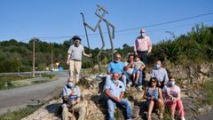La escultura instalada en Bentraces