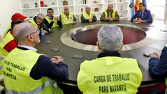 Reunin de los delegados de Navantia con el Conselleiro