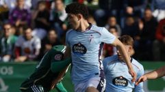 Hugo Burcio y Dela, en el partido de ida entre Celta Fortuna y Cacere�o.