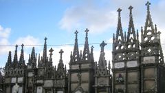 Detalle do cemiterio de Goiriz, en Vilalba.
