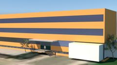 Recreaci�n digital del futuro centro de salud de Ribadavia