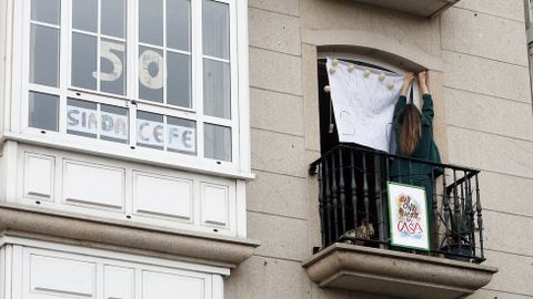 Celebraci�n de las bodas de oro de Ceferino y Dorinda en la Calle de la Alegr�a