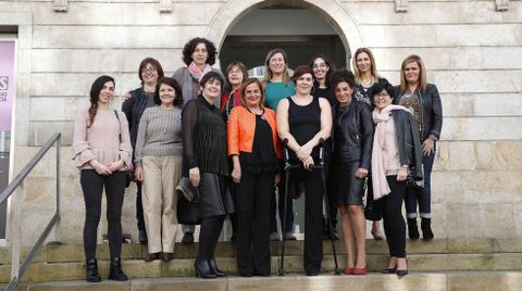 Comida con motivo del D�a de la Mujer Trabajadora en el MARCO de Vigo. Participa Carmela Silva, la presidenta de la Deputaci�n de Pontevedra 