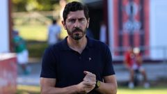 Javi V�zquez durante el partido.