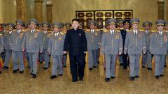 Festival de flores para celebrar el cumplea�os del fundador de Corea del Norte