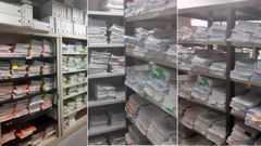Expedientes de papel acumulados en los juzgados.